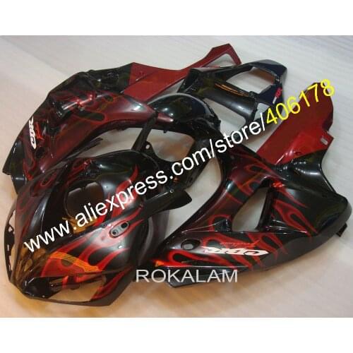 Fairing Kit For Honda CBR1000RR 2006 2007 CBR1000 RR 06 07 Red Flame Motorcycle Fairings In China (Injection Molding)