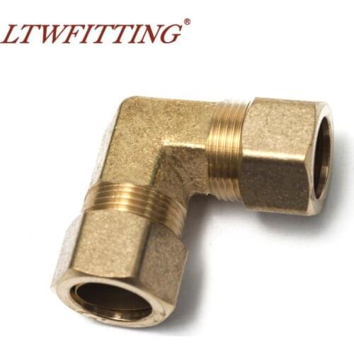 LTWFITTING 5/8" OD 90 Deg Compression Union Elbow,BRASS COMPRESSION FITTING