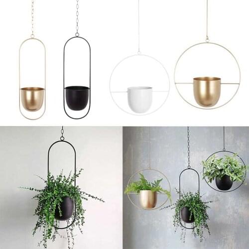 Metal Hanging Pot Plant Hanger Chain Hanging Planter Basket Flower Pot Chain Plant Pot Hanger For Home Balcony Decoration
