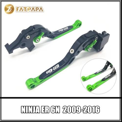 Motorcycle cnc brake clutch lever Stretchable Fold 90 FOR Kawasaki Ninja ER6N ER-6N ER 6N 2009-2016 10 11 12 13 14 15