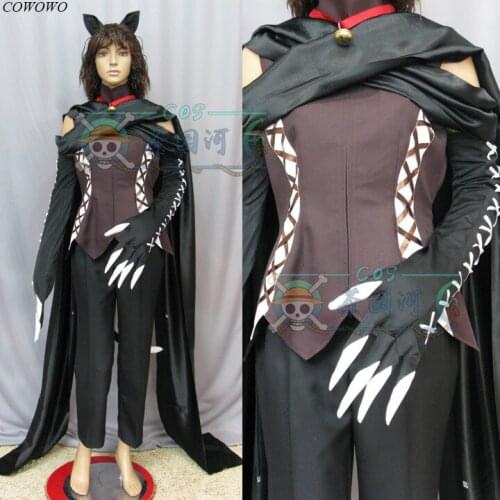 [Customized] Anime! Pandora Hearts Cheshire Cat Battle Suit Uniform Cosplay Costume Halloween Party Role Play Clothing 2021 NEW