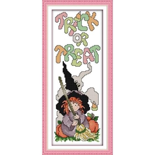 Dreampattern Halloween (2) cross stitch kit aida 18ct 14ct 11ct cloth counted printed canvas set stitches embroidery handmade