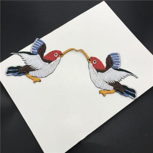 Wholesale 20pcs 12*8cm Embroidered Sewing On Patch Iron-On Patch Stickers For Clothes Sewing Fabric Applique Supplies YH165