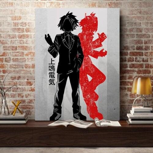 Kaminari Denki My Hero Academia Poster Canvas Wall Art Decoration prints for living Kid Children room Home bedroom decor