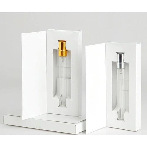 50pcs/lot 3ml 5ml 10ml Empty perfume bottle Customizable Paper Boxes With Atomizer Empty Perfume Packaging Custom Logo for gift