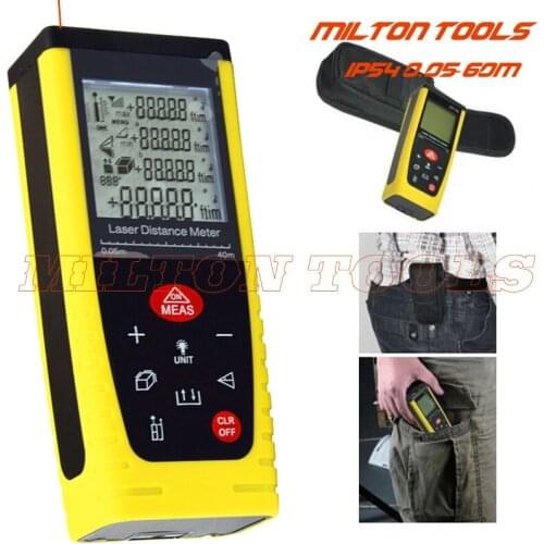 0.05M-40M /131ft Meter Range Finder Measure Handheld Digital Laser Distance Area Volume With Bubble Level Measure Tool