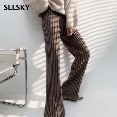 SLLSKY Women's Flared Trousers