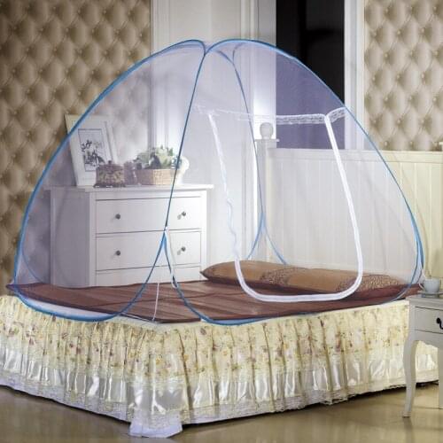 Steel Wire Magic Mosquito Net Folding Installation Free Mosquito Net