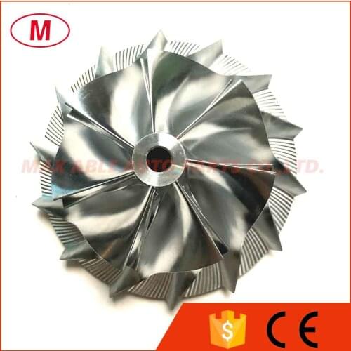 TD06 62.30/86.15mm 7+7 blades Reverse Racing High Performance Turbo Billet compressor wheel/Aluminum 2618/Milling wheel