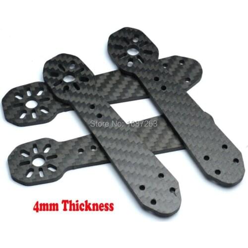 Carbon Fiber 4mm Thickness Replacement CF Arm For FPV 250mm ZMR250 QAV250 V2 Quadcopter MC2204 MC2206 Motor