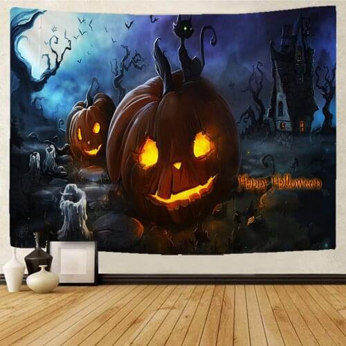 Halloween Decoration Tapestry Halloween Party Wall Decoration Tapestry Halloween Bar DIY Party Decoration Tapestry Halloween