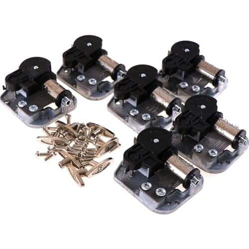 1PCS Home Decor Mechanical Diy Windup Music Box Musical Movement Screws Key Silver Approx 50g Craft Decoration