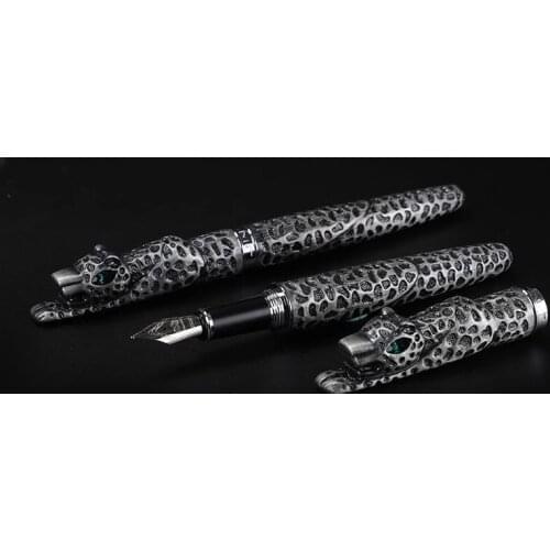 2020 Jinhao New Luxury Fountain Pen Leopard Ink Pen Art Pens Luxury Collection Office Gift Pen