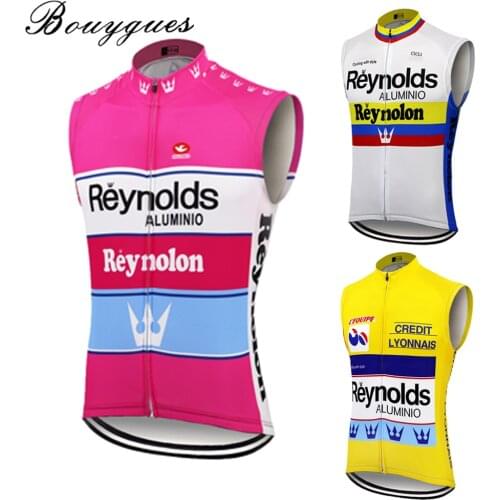 2020 Variety Of Retro Classic Sleeveless Vest Cycling Jersey Winter Warm Summer Thin REYNOLDS Mountain Bike Wear Hot Sale