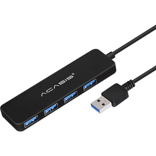 3.0 USB Hub Splitter With Power Adapter USB Hab High Speed 5Gbps USB Splitter 4-Port HUB For PC