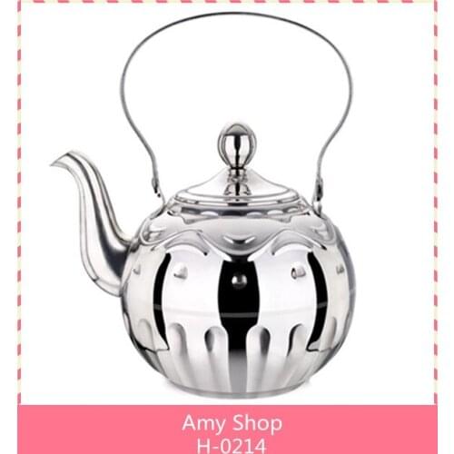 Amy shop/ wishful kettle, water coffee & tea as gift silver 1L2L