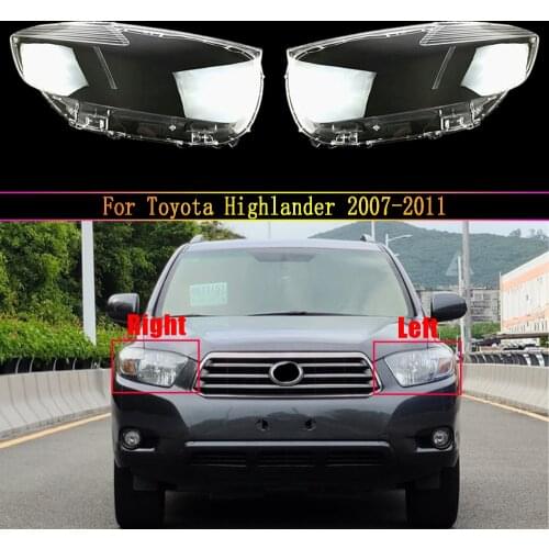For Toyota Highlander 2007 2008 2009 2010 2011 Car Headlight Cover Clear Lens Headlamp Lampshade Shell