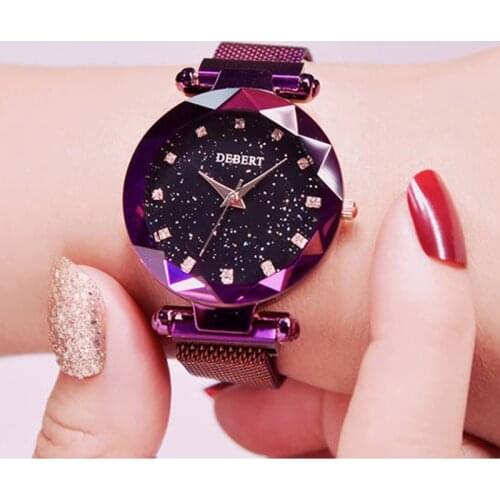 DEBERT Women's Watches With Rhinestones