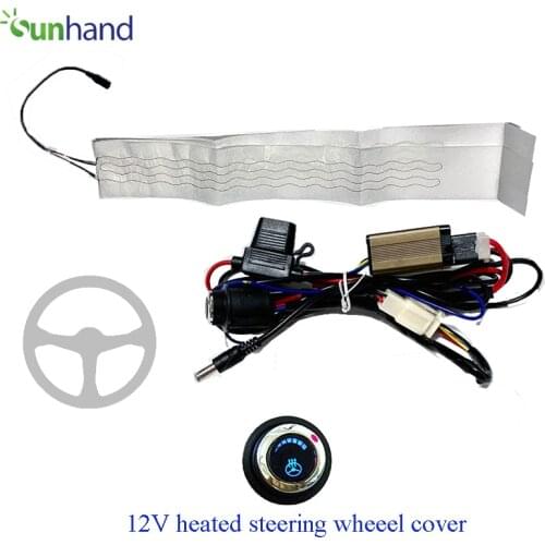 12V Heated Steering Wheel kit with signal wheel 6 shift switch heated steering wheel covers for cars