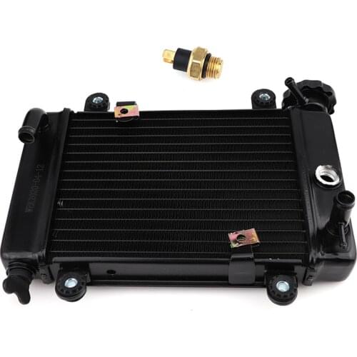 ATV Water Cooling Engine Cooler Radiator Cooling + Fan for 150cc 250cc PIT Quad Dirt Bike Dune Buggy Motorcycle 4 Wheel Zongshen