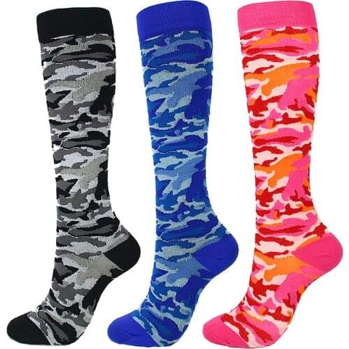 Men Women Running Socks Compression Happy Tube Socks Support Nylon Sports Outdoor Long Pressure Low High Socks