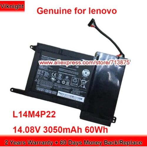 Genuine L14M4P22 Battery L14M4P23 for Lenovo IdeaPad Y700-15ISK Y700 Touch-15ISK 5B10H22084 14.08V 3050mAh 60Wh