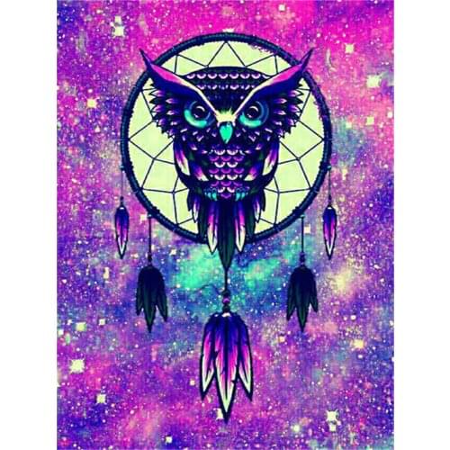 Landscape Dreamcatcher Pre-Printed 11CT Cross Stitch Patterns DIY Embroidery DMC Threads Craft Knitting Handicraft Counted