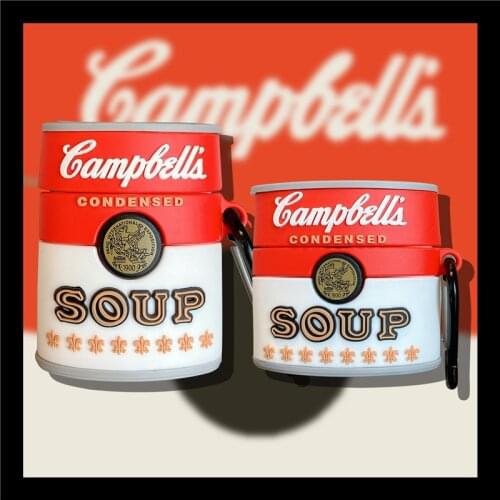 3D Funny Cream Soup can Shockproof Headset Cover For Apple Airpods Pro Gen 1 2 Protection Protection Cases Headphone Funda Case