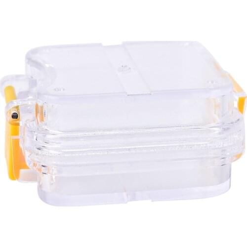 Clear Tooth Box Denture Bath Box Case Dental False Teeth Storage Box With Hanging Net Container Artificial Tooth Organizer
