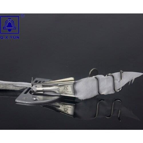 Q.X.YUN overlock folder TAPE SIZE 18mm A10 hemmer Right Angle Bias Binder for lockstitch machine Binding of curve edge