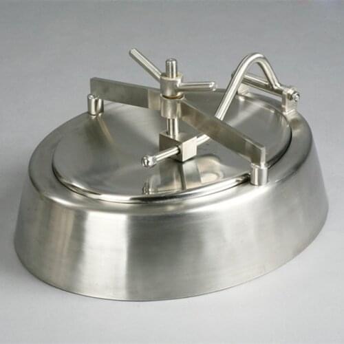 Sanitary 22in. x18in. Eliptical Shadowless Manhole Cover Stainless Steel EPDM/SILICON