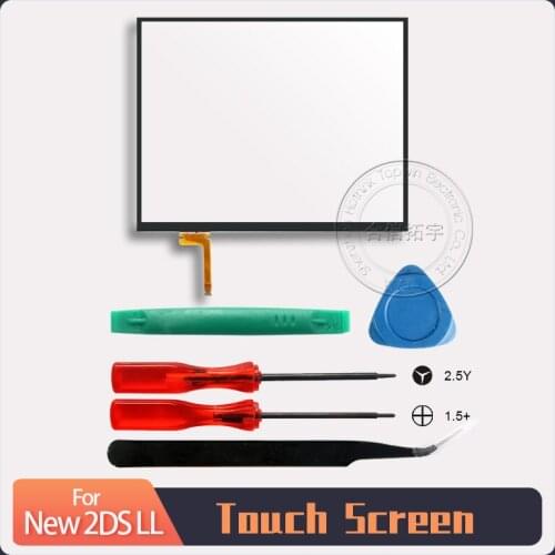 HOTHINK 1set Replacement Touch Screen with Tools for Nintendo New 2DSLL Touch Panel and Screwdriver for New 2DS XL