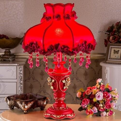 Wedding Lamp Table Lamp Bedside Lamp Wedding Marriage Lamp Creative Romantic Red Pilot Lamp Bedroom Cozy Wedding Lamp