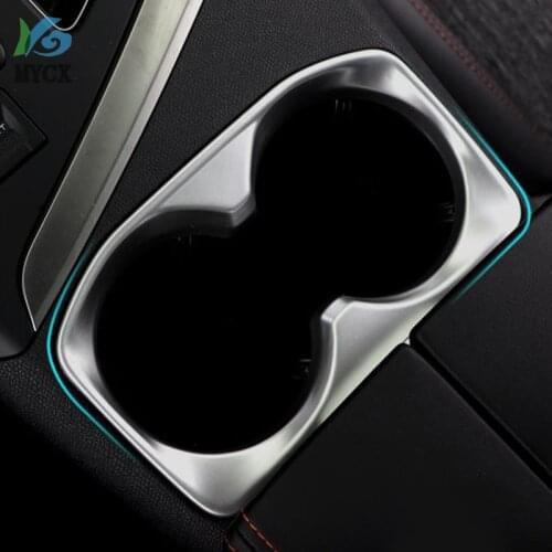 Interior Cup Holder For Peugeot 4008 5008 3008 GT 2017 2018 Matte Chrome Trim cover Styling Accessories