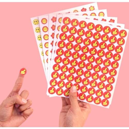 10 Sheet Kids Sticker Pentagram DIY Diary Notebook Decoration Smiling Flower School Prize for Students Teacher Reward Stickers