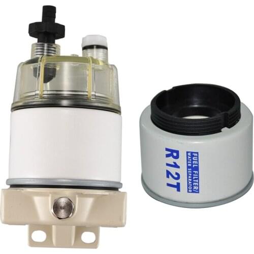 2 Set R12T Fuel /Water Separator Filter Engine for 120AT S3240 NPT ZG1/4-19 Automotive Parts Complete Combo Filter Cartridge, 1