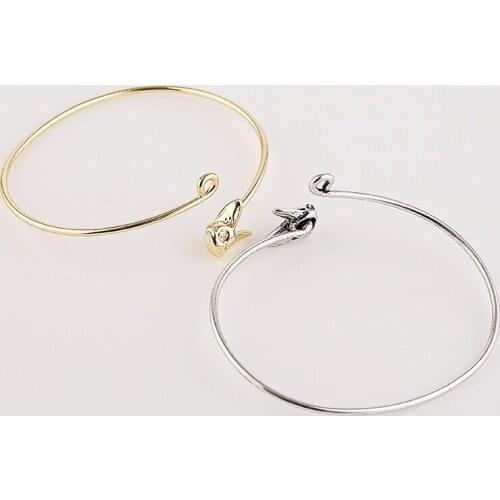 3pcs/Lot New Adjustable Animal Bangles Mix Color Lovely Rogue Rabbit Head Bracelet Retail