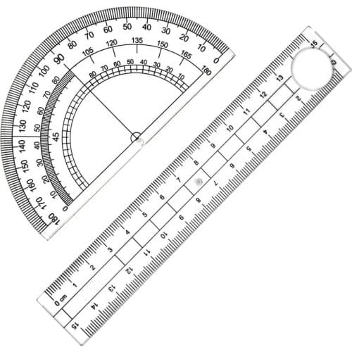 8 Pcs Compass Set Geometry Math Drawing Compass Protractor Rulers Pencil Lead Refills Pencil Eraser Students Engineering Drawing