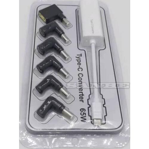 65W7 in 1 Type-C power adapter Dell HP Lenovo IBM ASUS BenQ to notebook converter