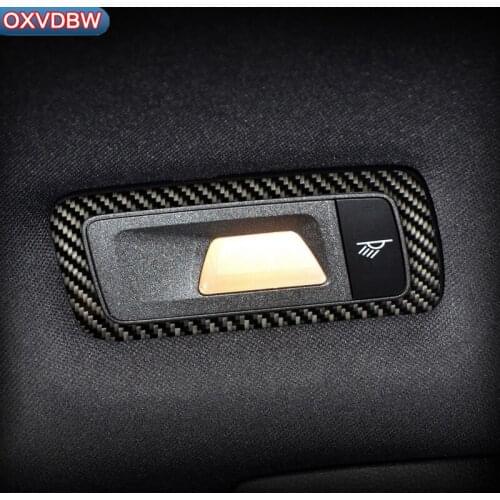 For porsche macan accessories Carbon fiber Interior Trim Front and Rear Reading Lights Car stickers Car-Styling 2014-2018 2PCS