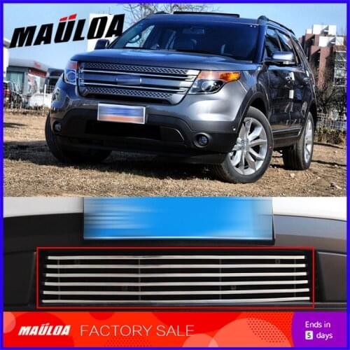 Car accessories 1 Pieces Aluminum alloy car front grille racing grills grill cover trim for Explorer 2012-2015