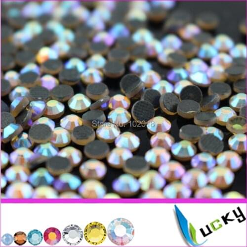 Free shipping 1440pcs 20ss 5mm pedras cristal hotfix dmc topaz ab color de rhinestones strong glue good water and heat test