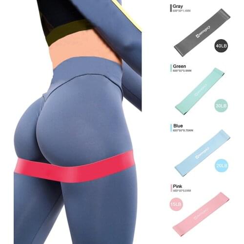 Resistance Loop Bands Strength Fitness Gym Exercise Yoga Workout Pull up