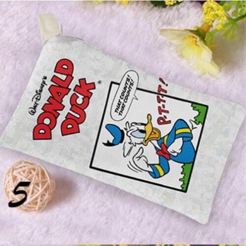 Disney Donald Duck Anime Figures Cartoon Product Cosplay Accessories Customized Coin Pen Storage Bag Gifts Unisex Gift