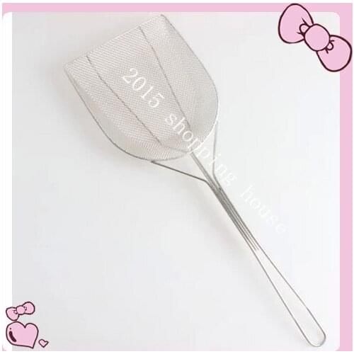 Fried fried oil filter stainless steel shovel for grease resistance long handle slag separating spoon