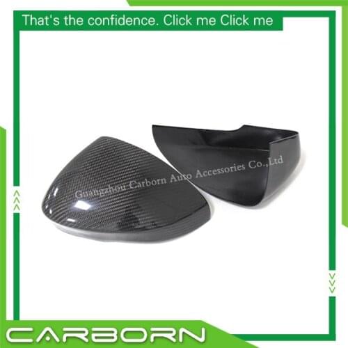 Carbon Fiber Mirror Cover For Jaguar F-Type 2013 2014 2015 2016 2017-up Gloss Black Add on Style