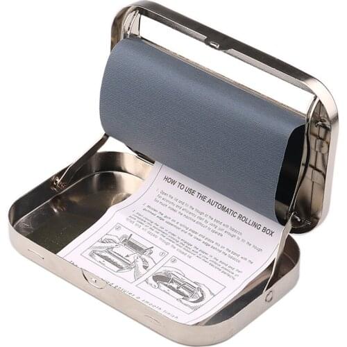Metal Cigarette Making Machine Manual Cigarette Case 70mm Automatic Cigarette Rolling Maker Advanced Smoking Tool Mens Gifts