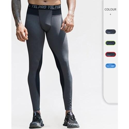 Men Training Pants Running Elastic Fitness Tights Outside Gym Quick Dry Leggings Jogging Workout Yoga Breathable Sportswear
