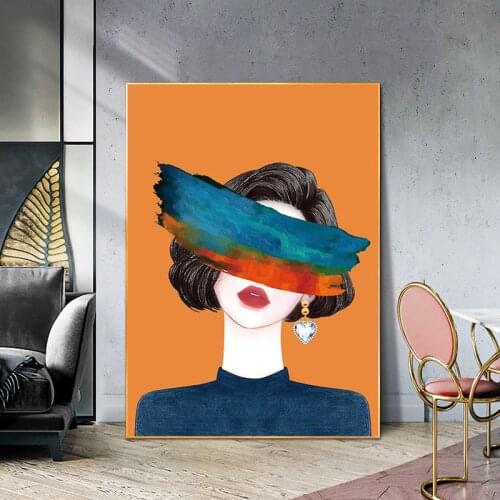 DIY Cross Stitch Kits Embroidery Needlework Sets Abstract Illustration DMC DIY Character Printed Counted Canvas Cross-stitch