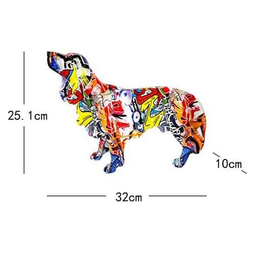 DOG RESIN FIGURINE PEN HOLDER DESK ORGANIZER OFFICE ACCESSORIES STORAGE DESK PENCIL POT HOLDER FOR DESK PEN CRAFT GIFT